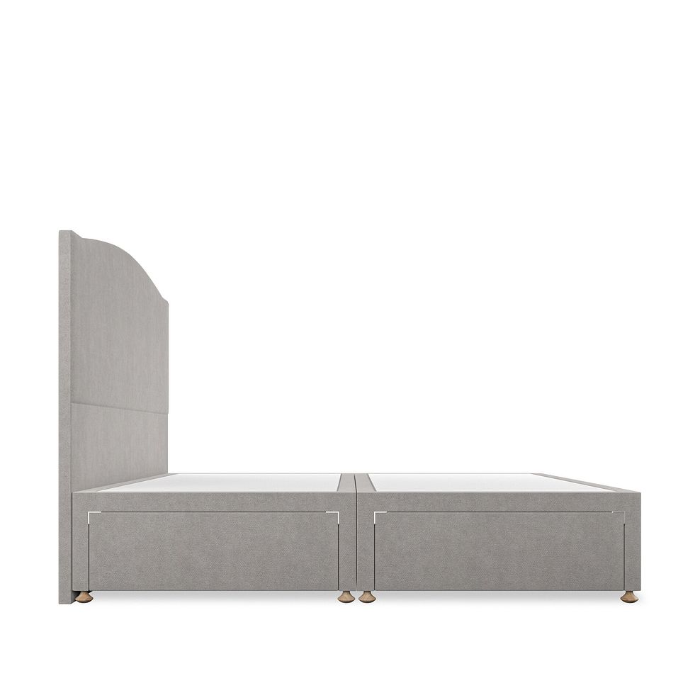 Eden Super King-Size 4 Drawer Divan Bed in Venice Fabric - Grey 4