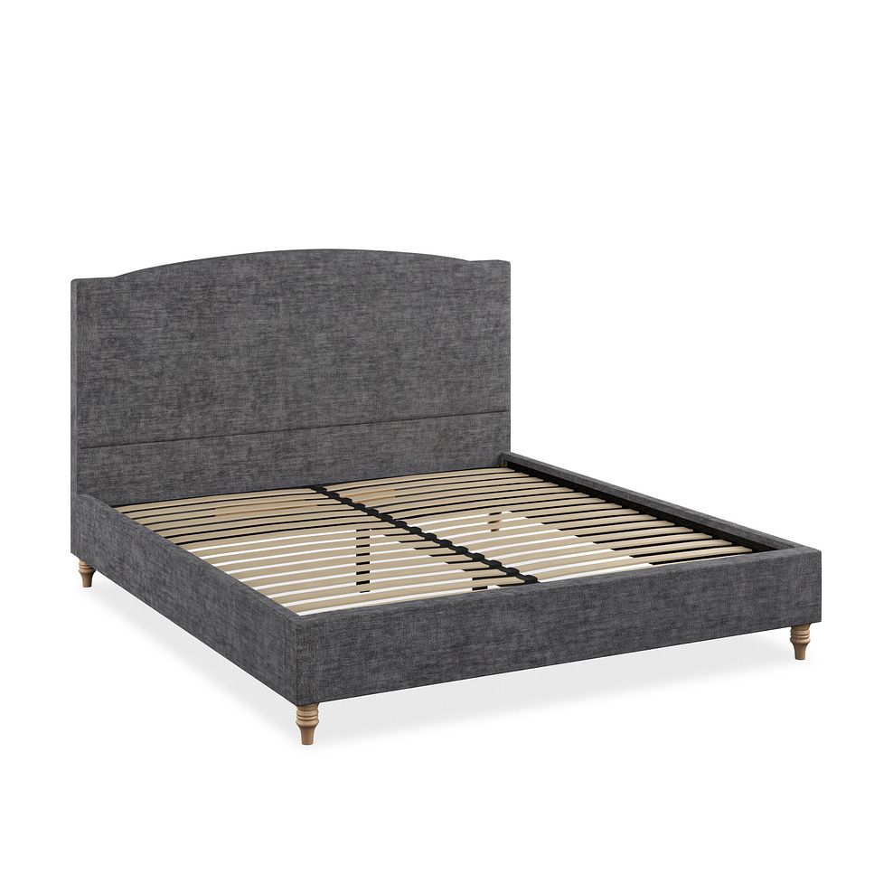 Eden Super King-Size Bed in Brooklyn Fabric - Asteroid Grey 2
