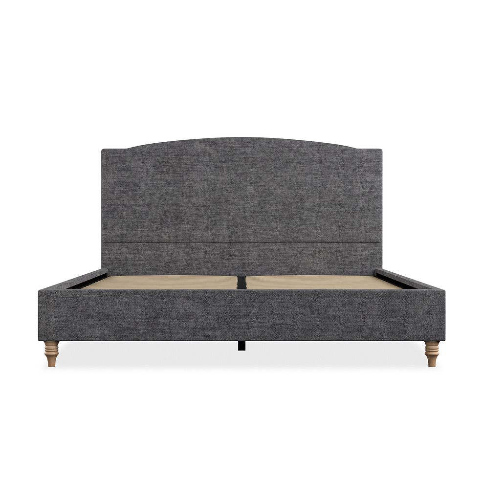 Eden Super King-Size Bed in Brooklyn Fabric - Asteroid Grey Thumbnail 3