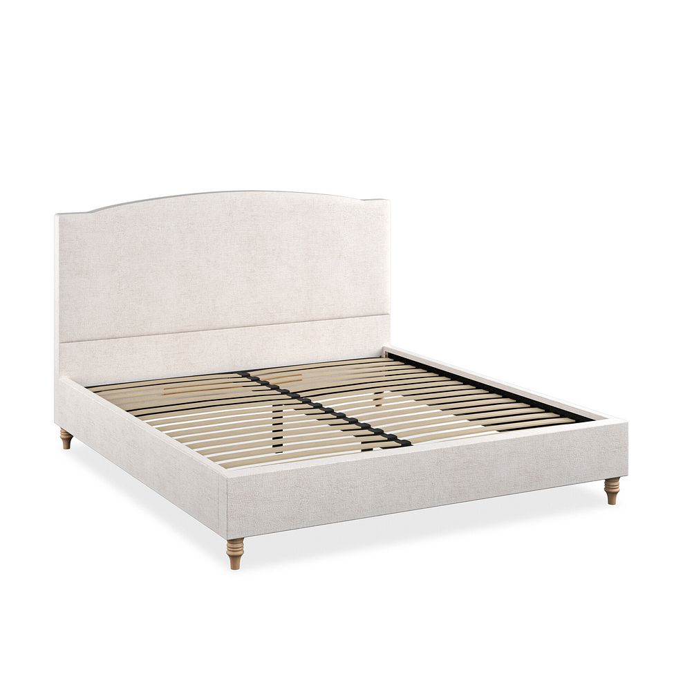 Eden Super King-Size Bed in Brooklyn Fabric - Lace White Thumbnail 2