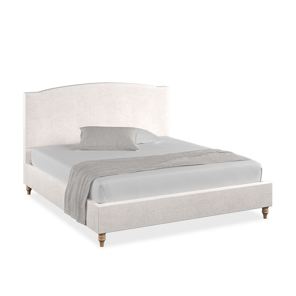 Eden Super King-Size Bed in Brooklyn Fabric - Lace White