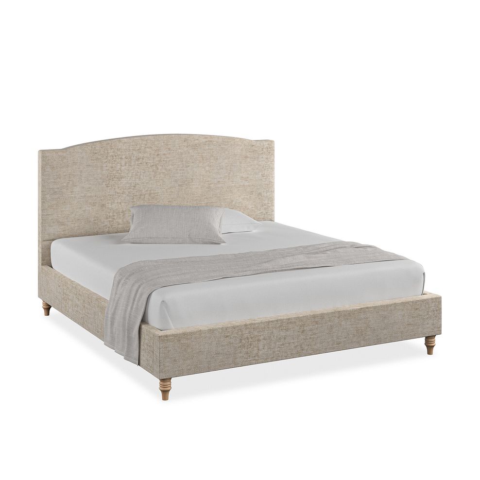 Eden Super King-Size Bed in Brooklyn Fabric - Quill Grey Thumbnail 1