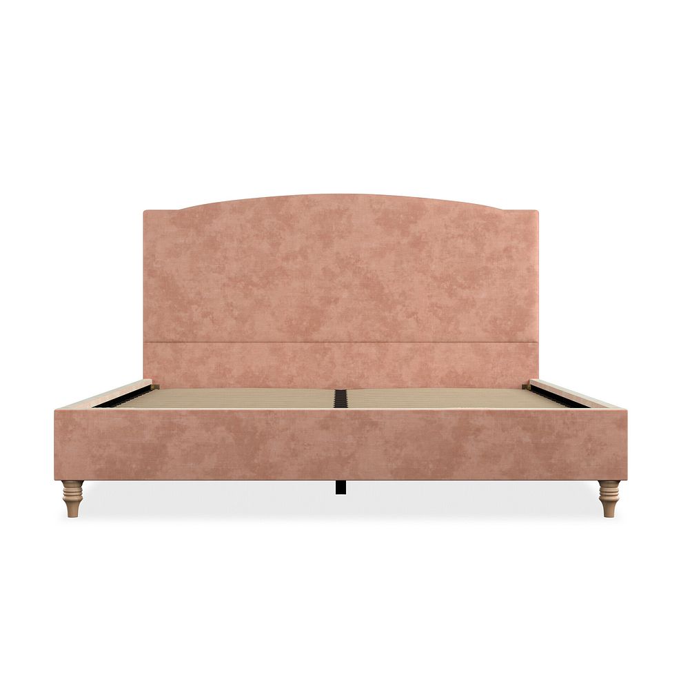 Eden Super King-Size Bed in Heritage Velvet - Powder Pink 3
