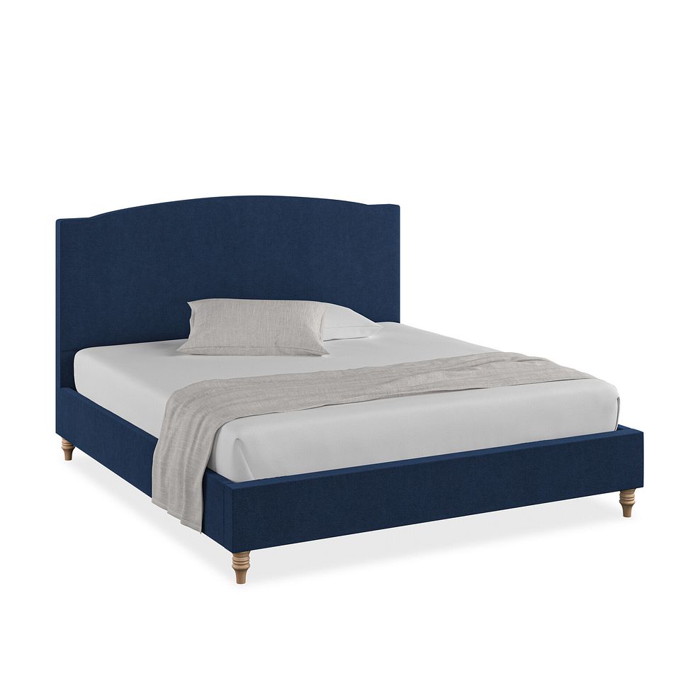 Eden Super King-Size Bed in Venice Fabric - Marine Thumbnail 1