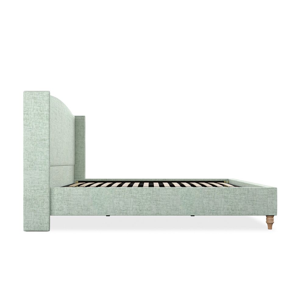 Eden Super King-Size Bed with Winged Headboard in Brooklyn Fabric - Glacier Thumbnail 4