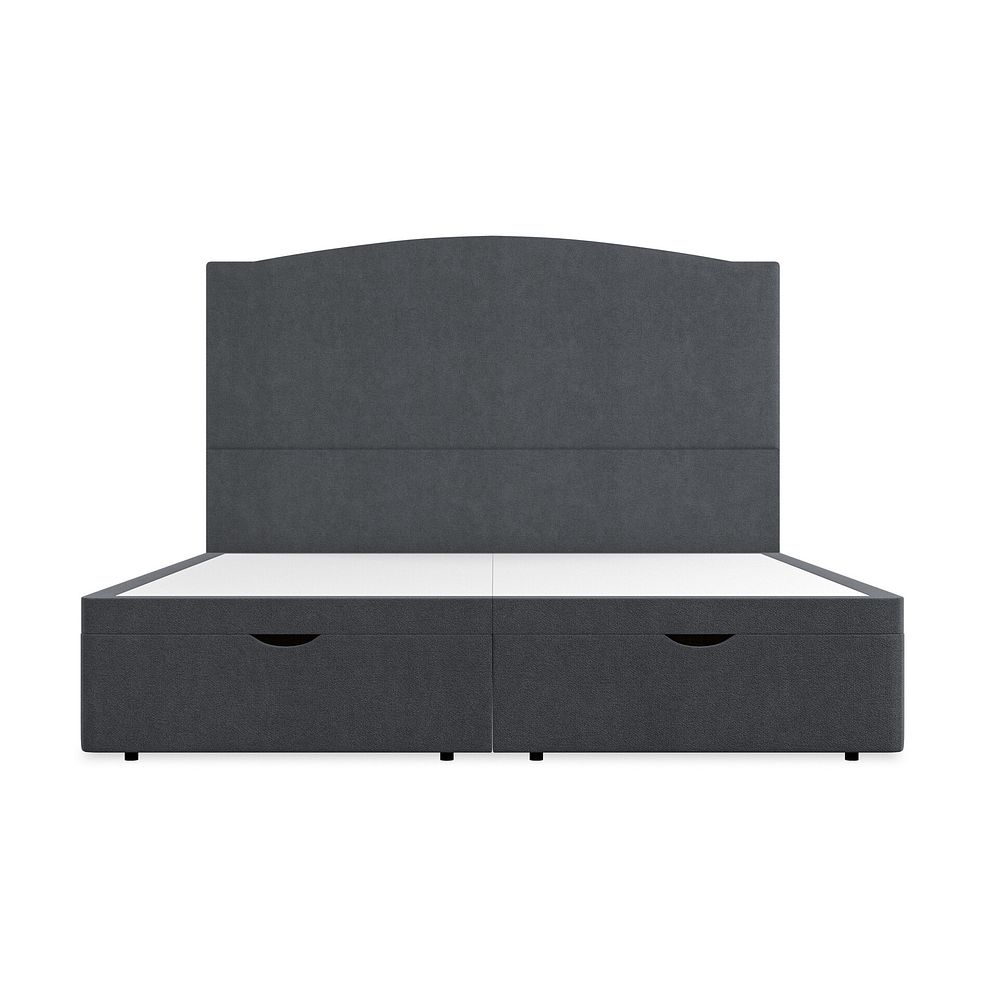 Eden Super King-Size Ottoman Storage Bed in Venice Fabric - Anthracite 4