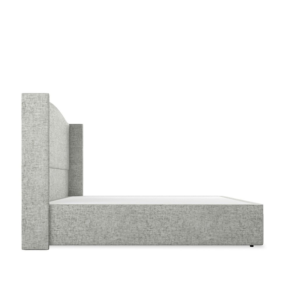Eden Super King-Size Ottoman Storage Bed with Winged Headboard in Brooklyn Fabric - Fallow Grey 5