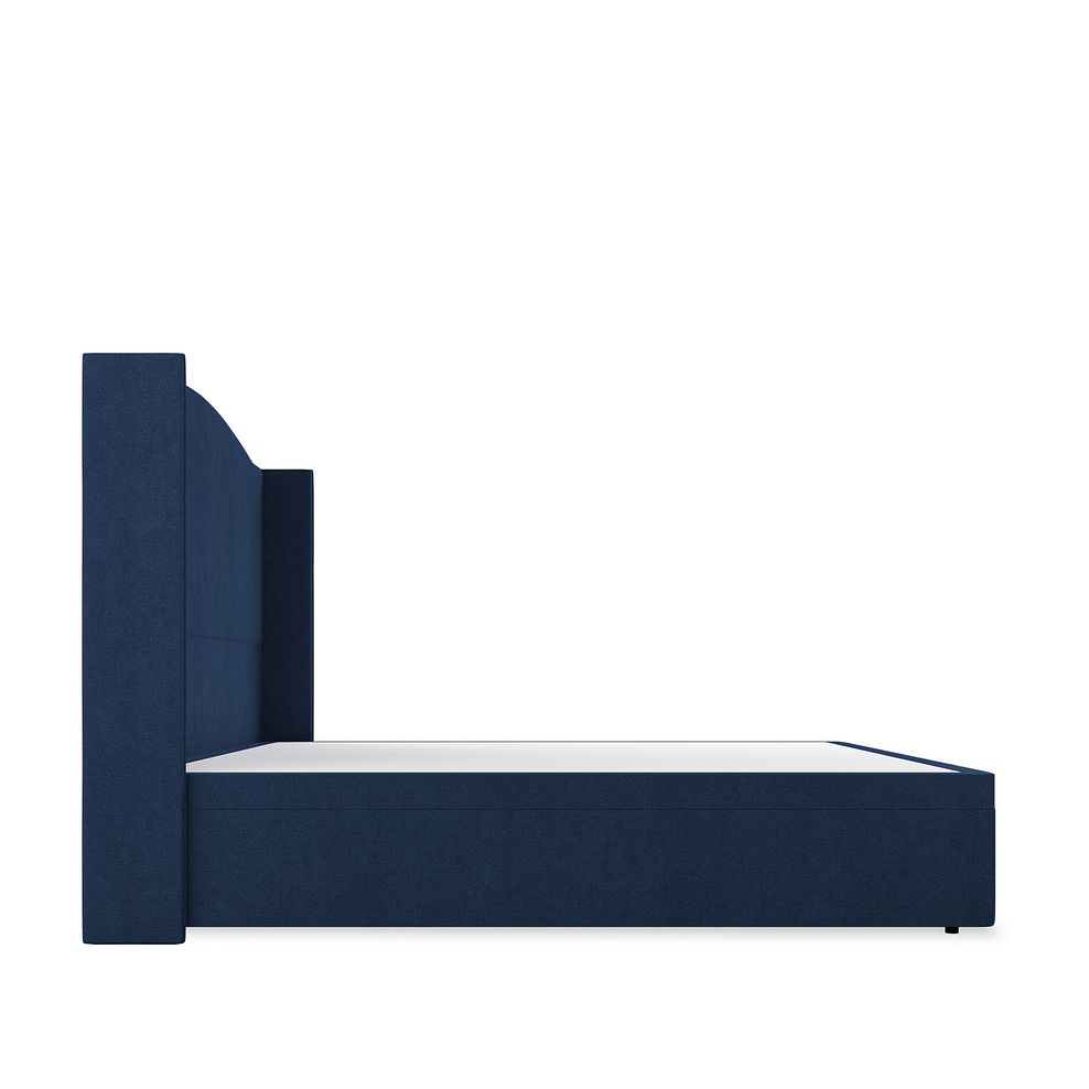 Eden Super King-Size Ottoman Storage Bed with Winged Headboard in Venice Fabric - Marine 5