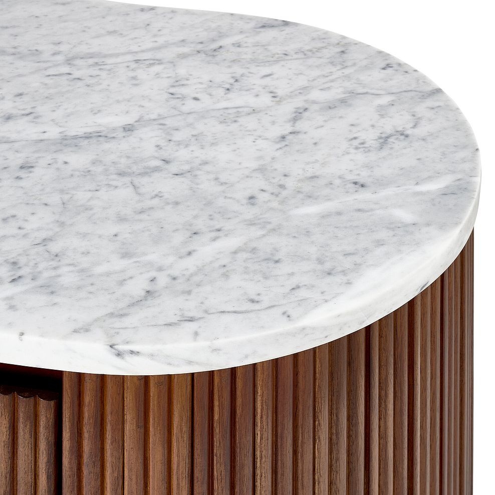 Elba Solid Acacia and Italian Marble TV Unit 9