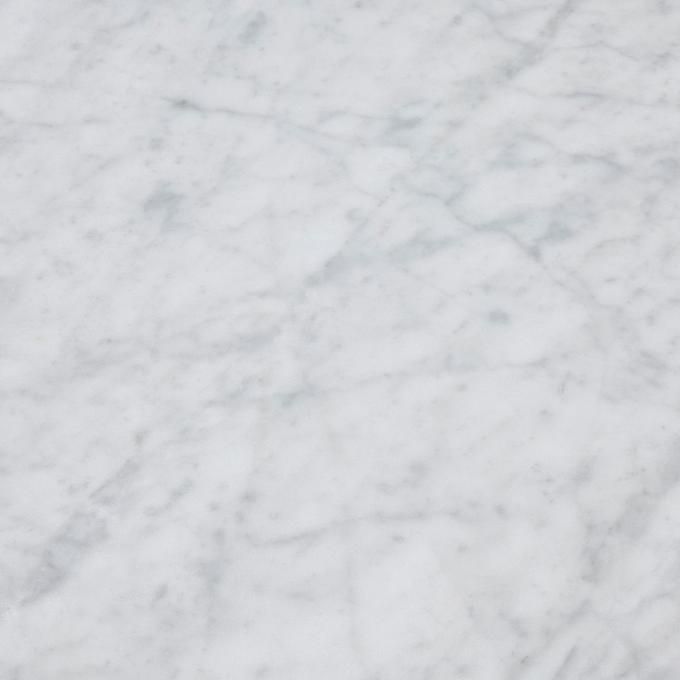 Elba Solid Acacia and Italian Marble Round Coffee Table 6