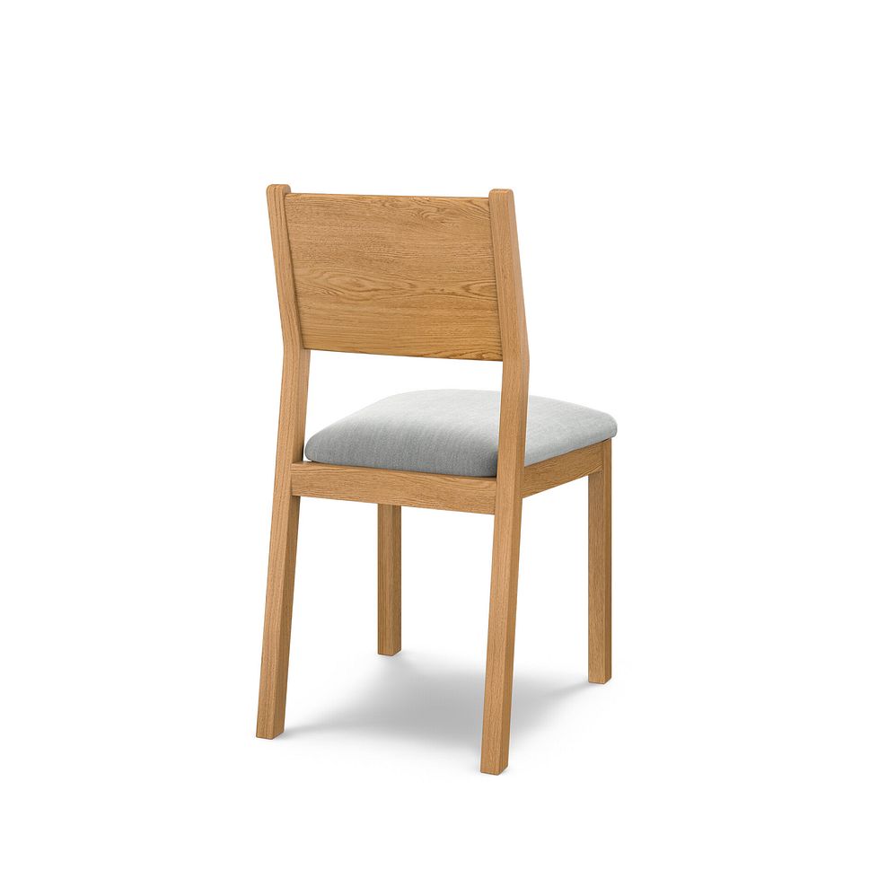 Ellison Natural Oak Chair with Verona Grey Fabric Seat 4