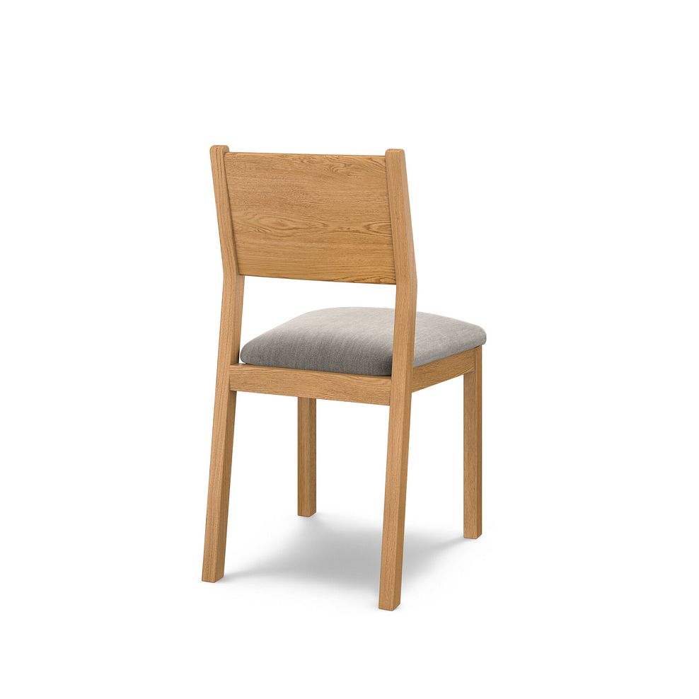 Ellison Natural Oak Chair with Verona Mocha Fabric Seat 4