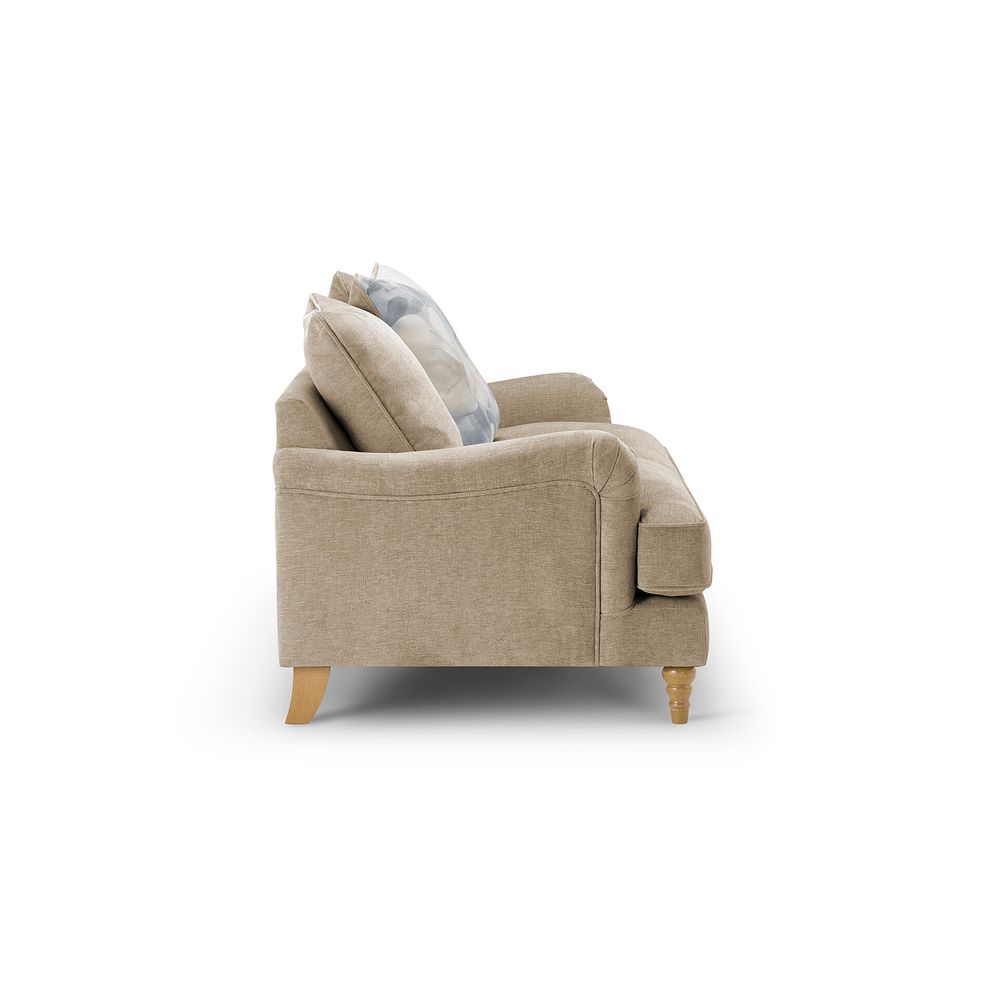 Eloise 2 Seater Pillow Back Sofa in Marlan Caramel Fabric 3