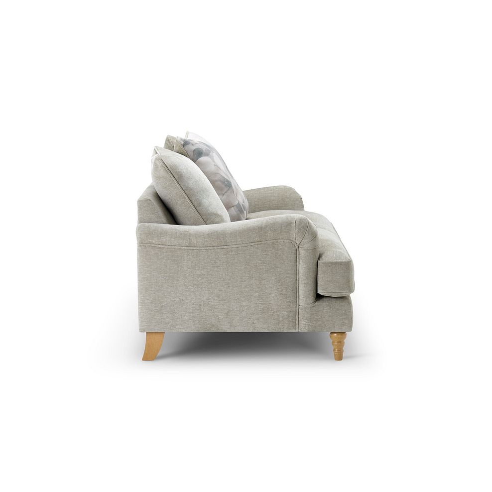 Eloise 2 Seater Pillow Back Sofa in Marlan Natural Fabric 3