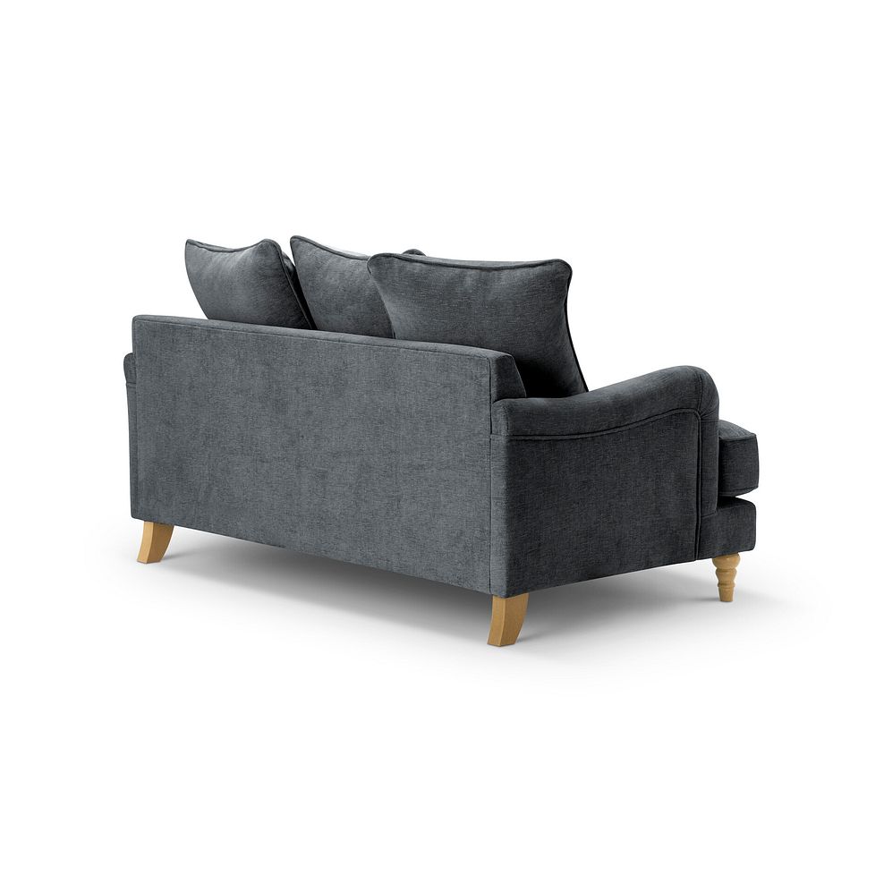 Eloise 2 Seater Pillow Back Sofa in Marlan Nero Fabric 4
