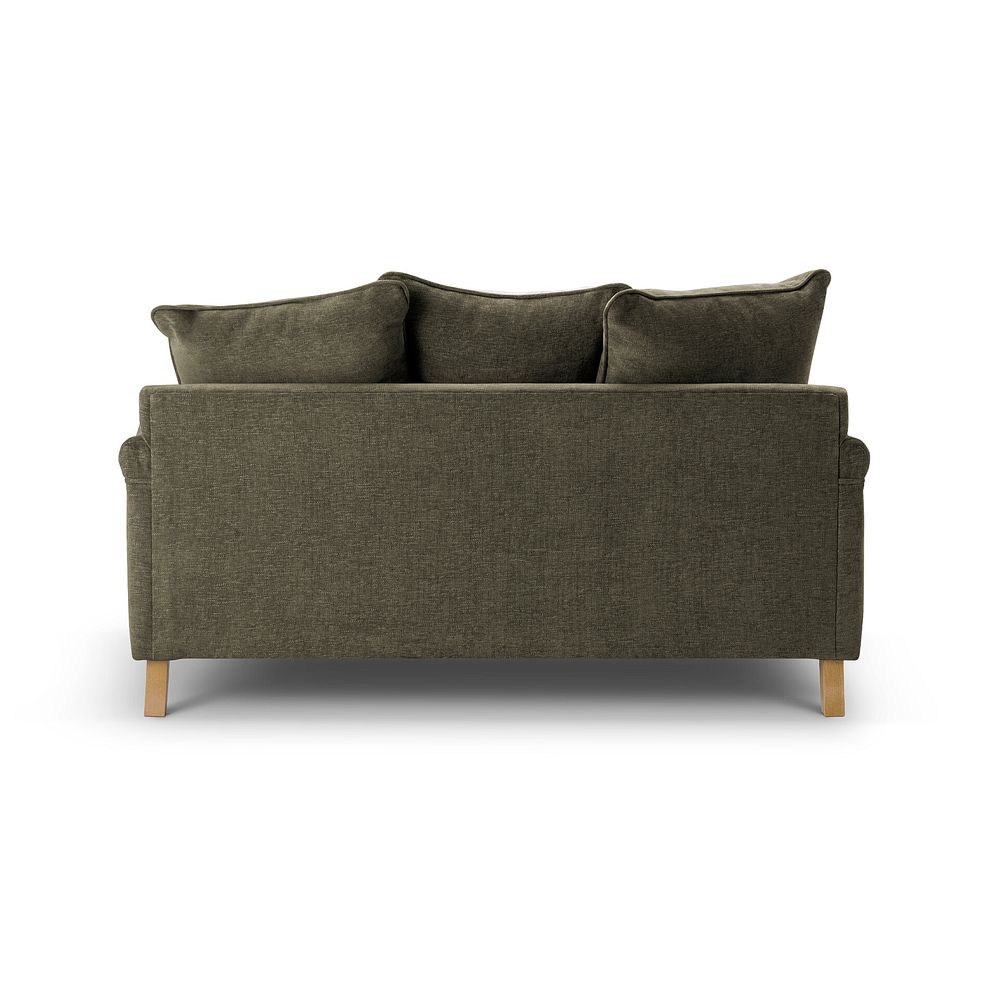 Eloise 2 Seater Pillow Back Sofa in Marlan Olive Green Fabric 5