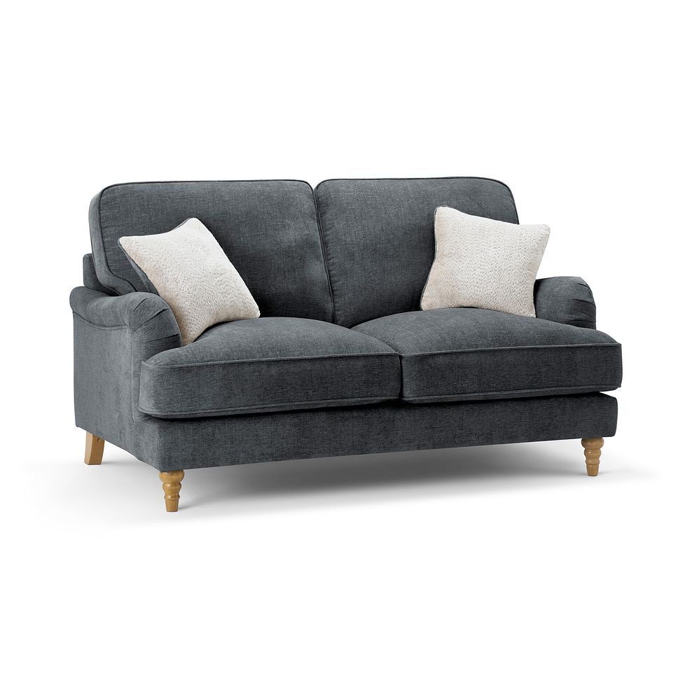 Eloise 2 Seater Sofa in Marlan Nero Fabric 1