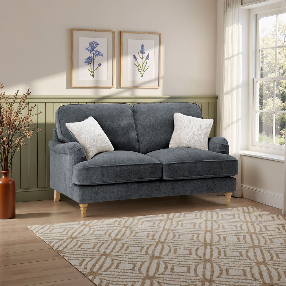 Eloise 2 Seater Sofa in Marlan Nero Fabric 1