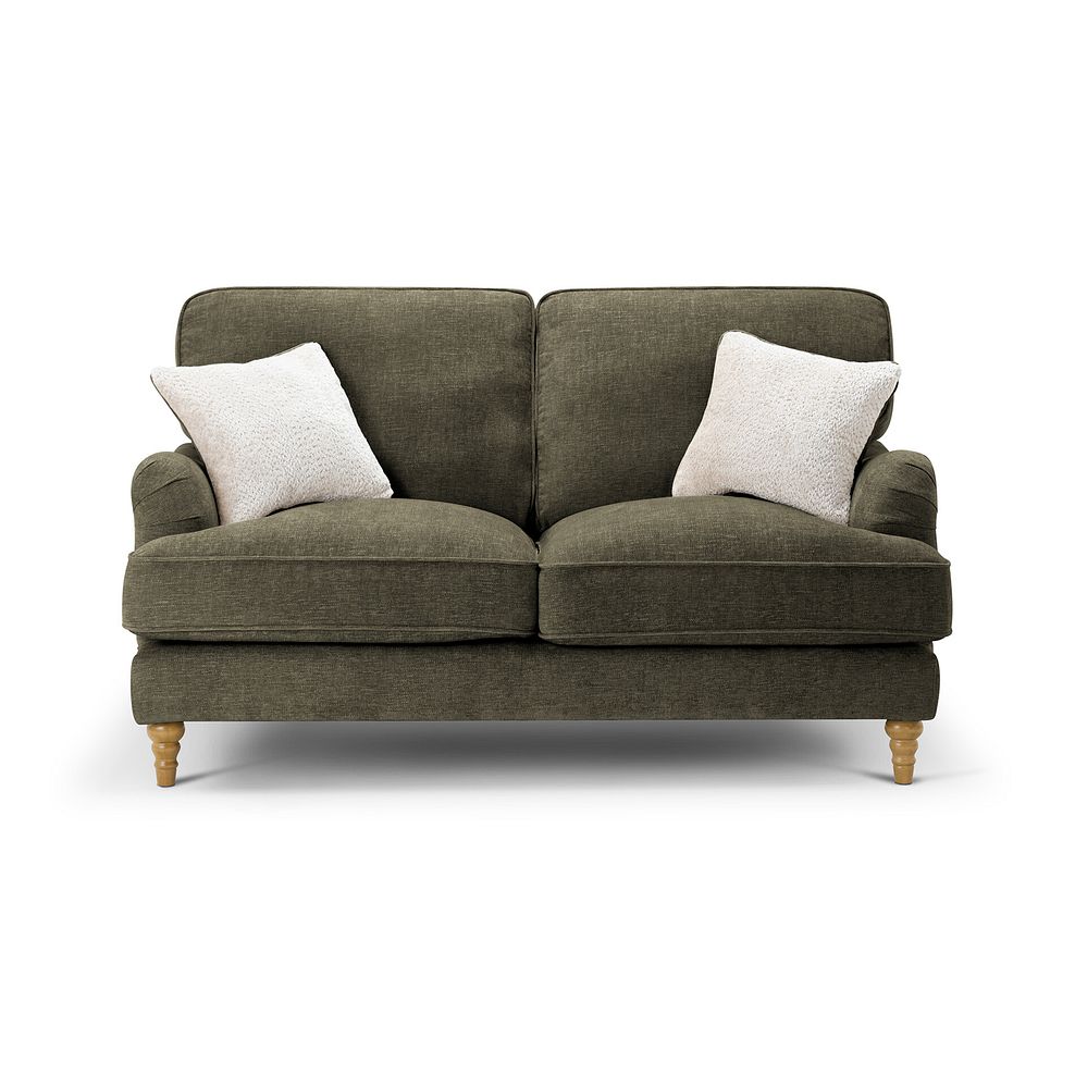 Eloise 2 Seater Sofa in Marlan Olive Green Fabric 2