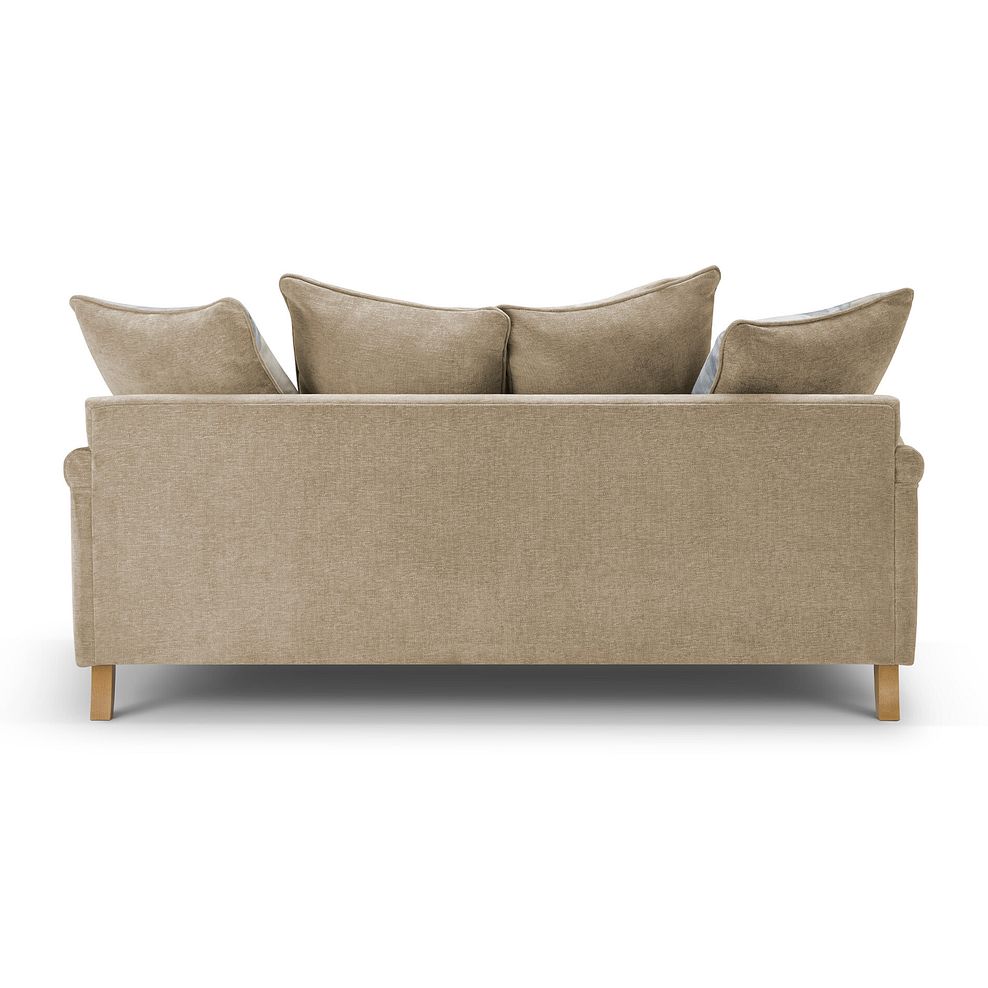 Eloise 3 Seater Pillow Back Sofa in Marlan Caramel Fabric 5