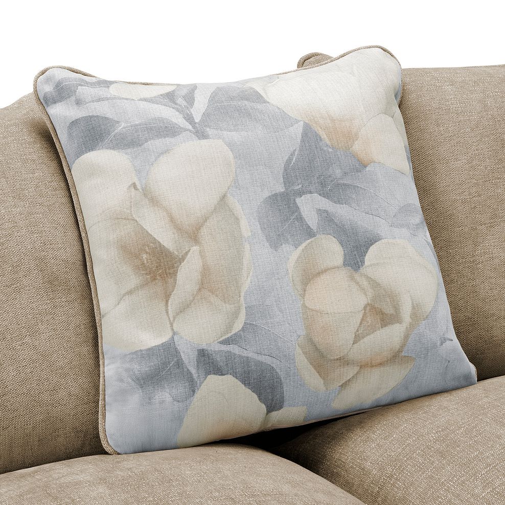 Eloise 3 Seater Pillow Back Sofa in Marlan Caramel Fabric 6