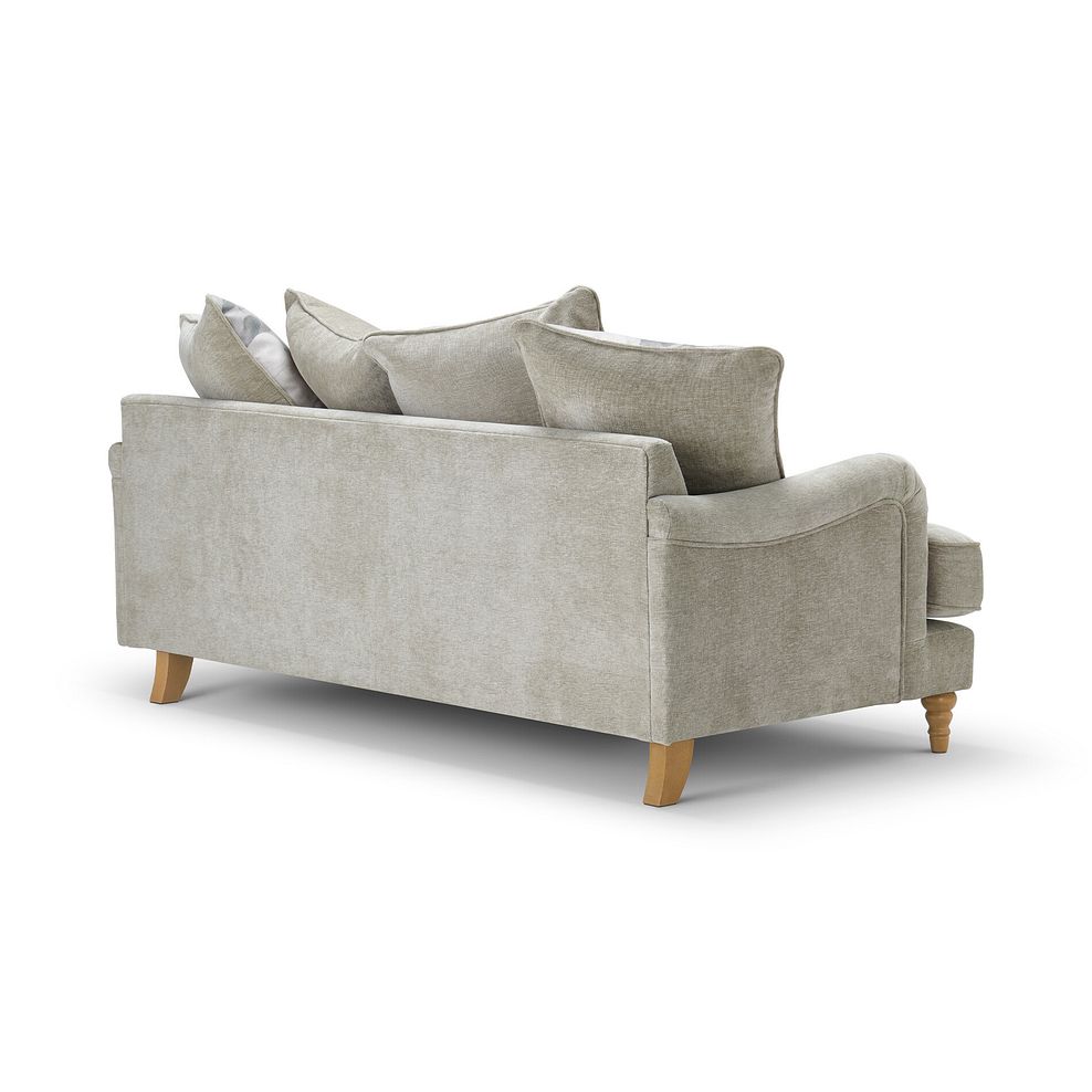 Eloise 3 Seater Pillow Back Sofa in Marlan Natural Fabric 6
