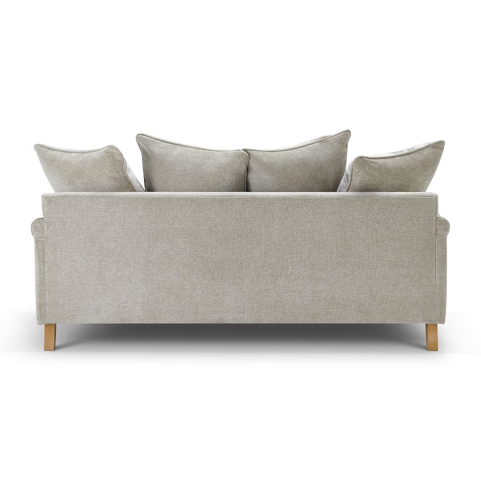 Eloise 3 Seater Pillow Back Sofa in Marlan Natural Fabric 7