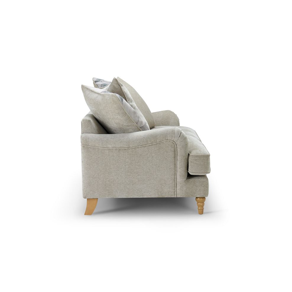 Eloise 3 Seater Pillow Back Sofa in Marlan Natural Fabric 5