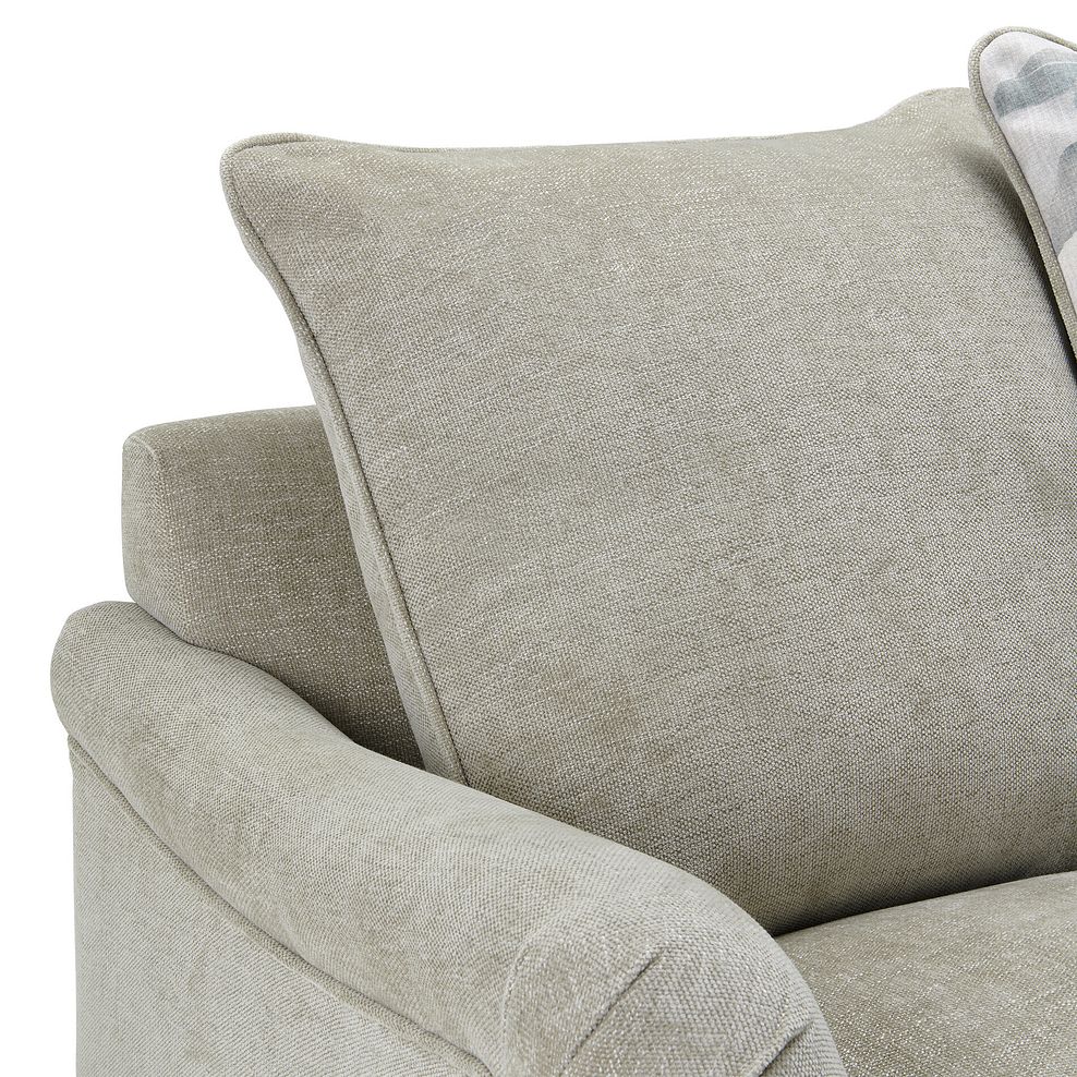 Eloise 3 Seater Pillow Back Sofa in Marlan Natural Fabric 9