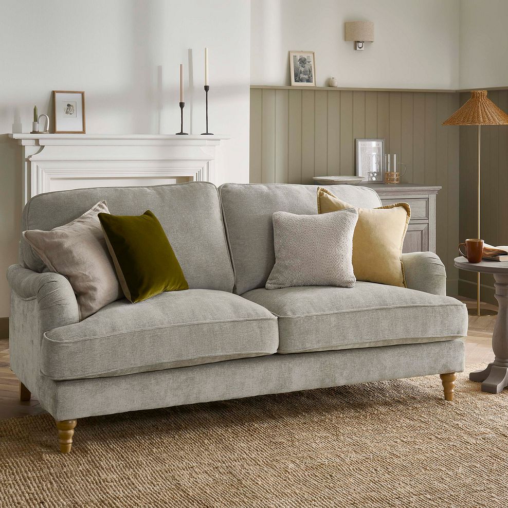 Eloise 3 Seater Sofa in Marlan Natural Fabric 2