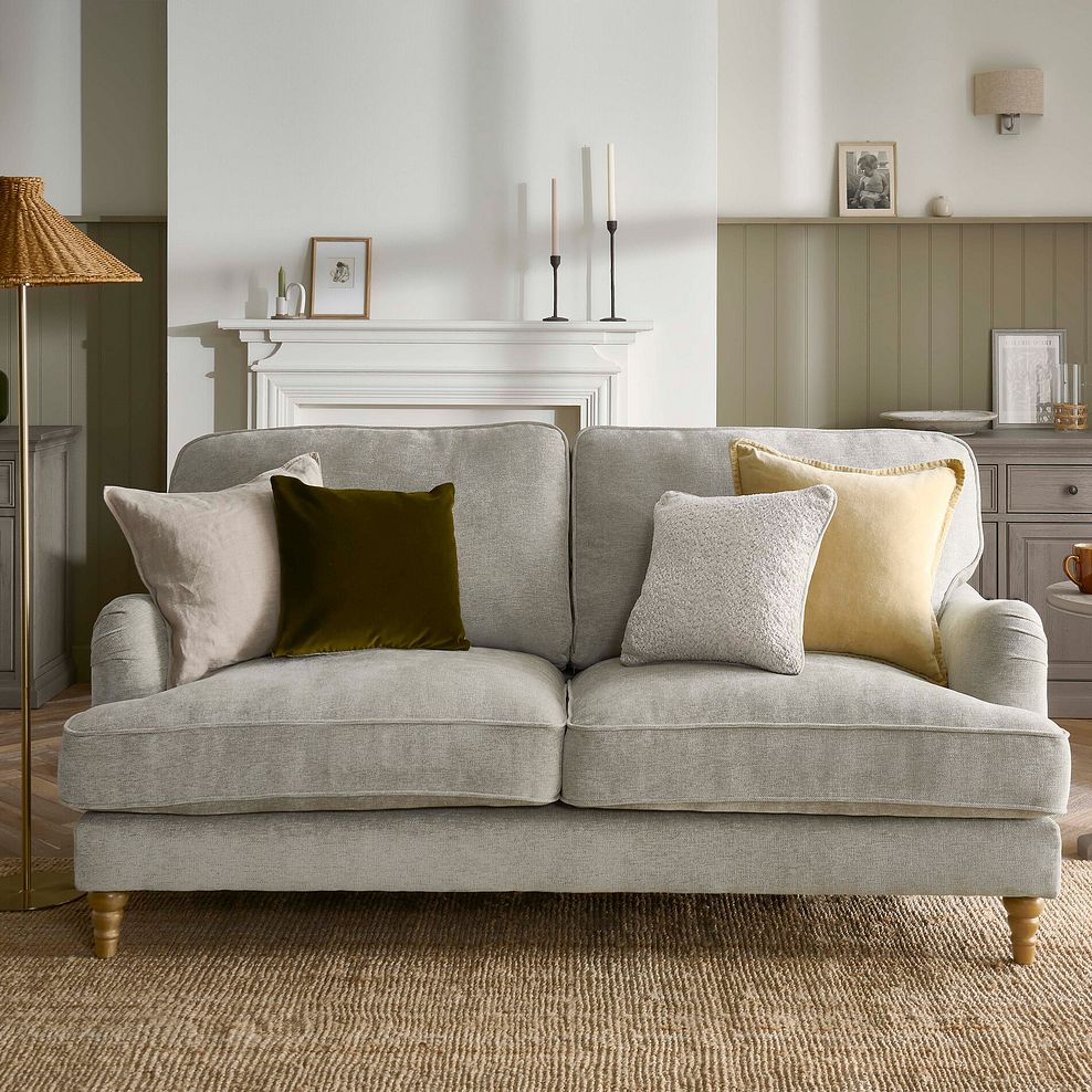 Eloise 3 Seater Sofa in Marlan Natural Fabric 1