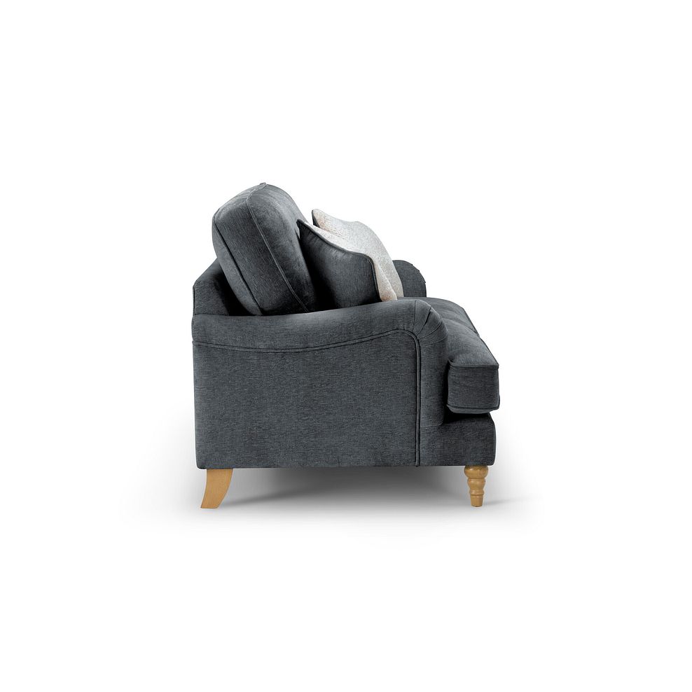 Eloise 3 Seater Sofa in Marlan Nero Fabric 3