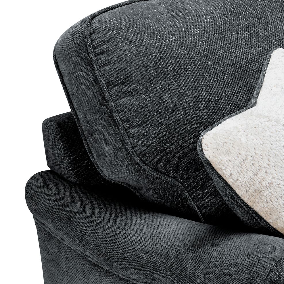 Eloise 3 Seater Sofa in Marlan Nero Fabric 6
