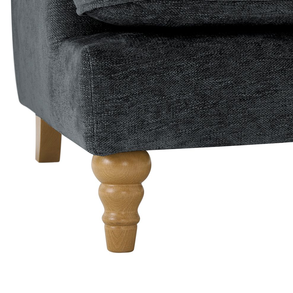 Eloise 3 Seater Sofa in Marlan Nero Fabric 7