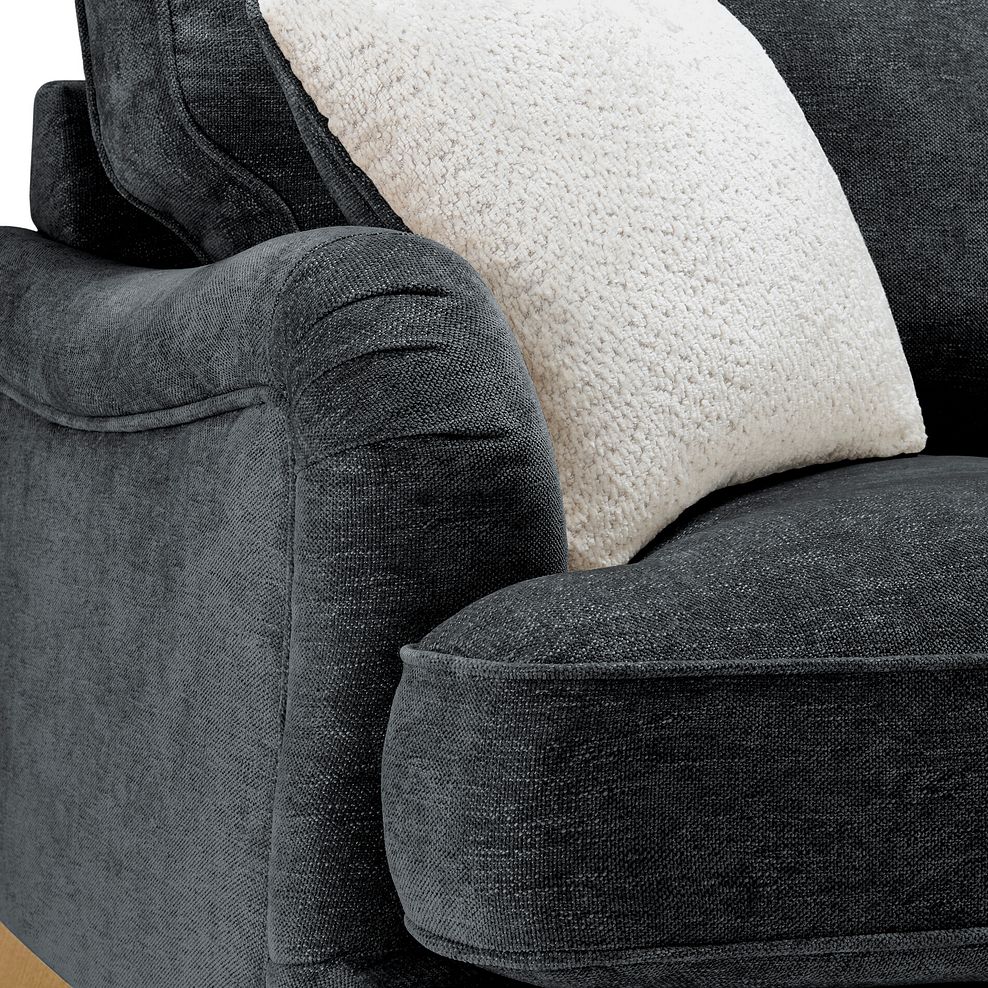 Eloise 3 Seater Sofa in Marlan Nero Fabric 10