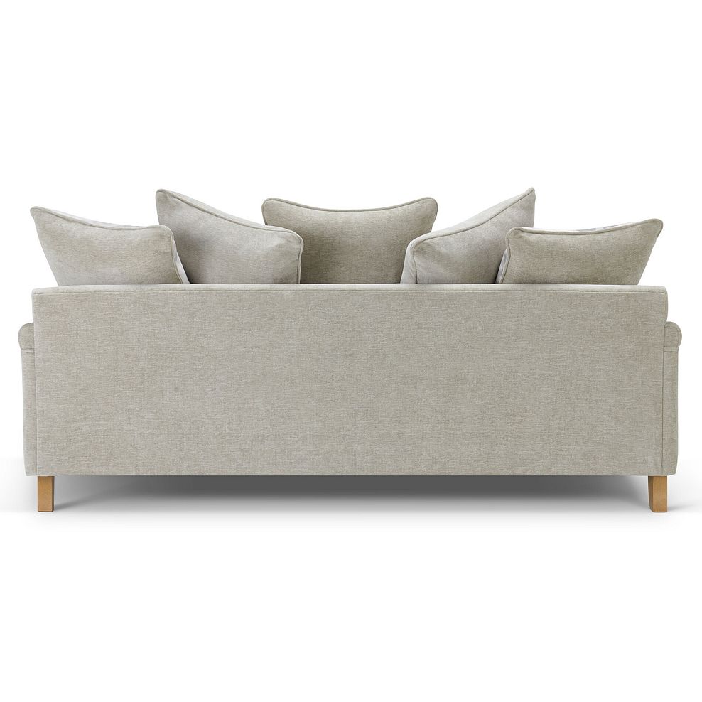 Eloise 4 Seater Pillow Back Sofa in Marlan Natural Fabric 7