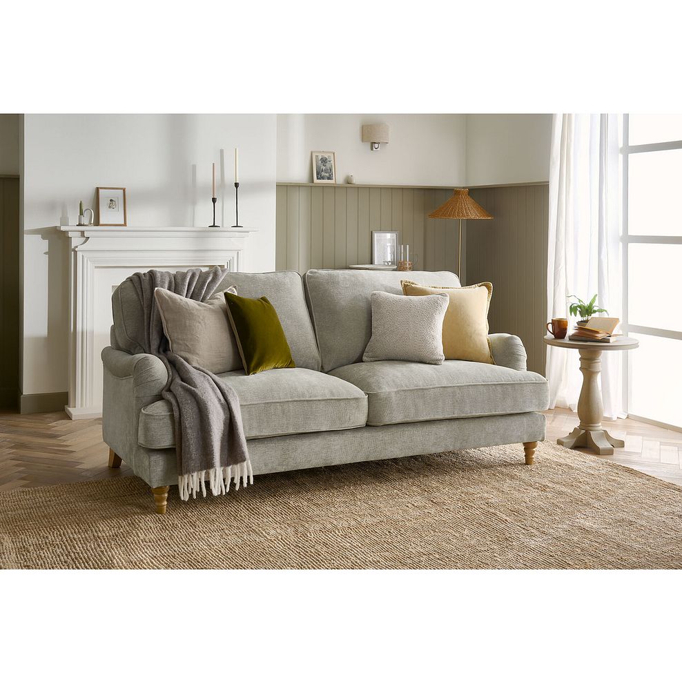 Eloise 4 Seater Sofa in Marlan Natural Fabric 2