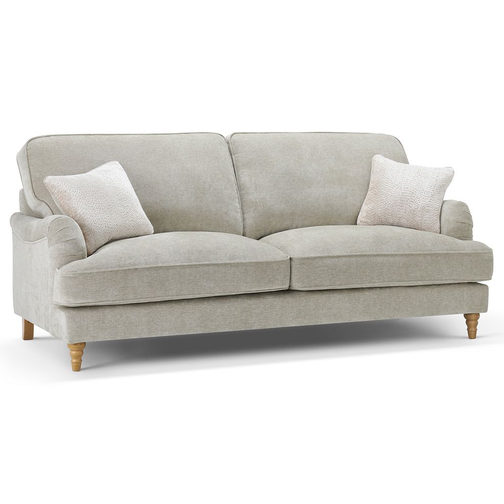 Eloise 4 Seater Sofa in Marlan Natural Fabric 3