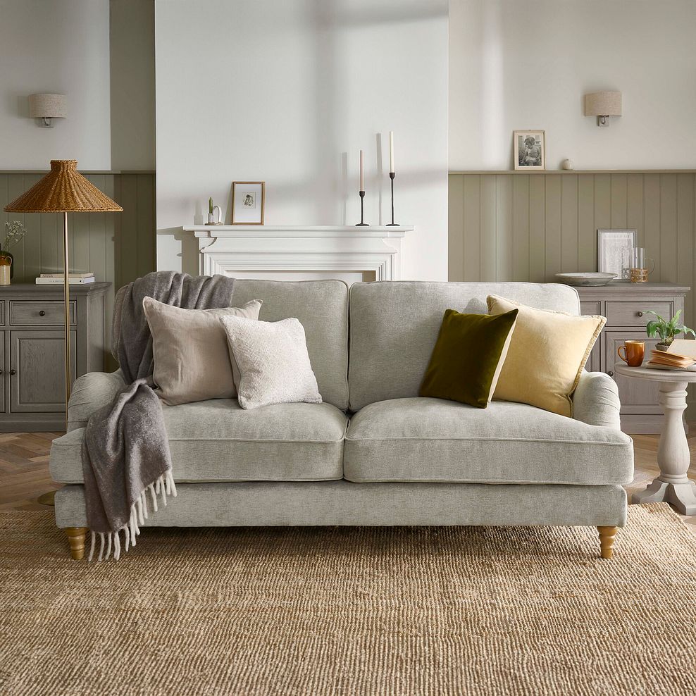 Eloise 4 Seater Sofa in Marlan Natural Fabric 2