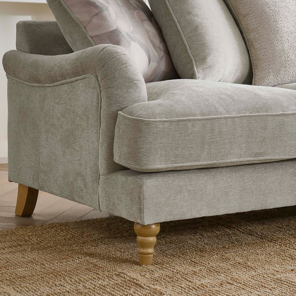 Eloise 4 Seater Sofa in Marlan Natural Fabric 4
