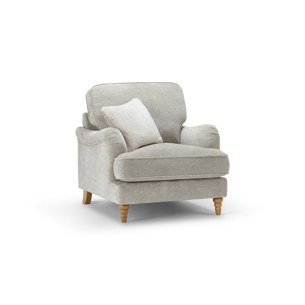 Eloise Armchair in Marlan Natural Fabric 5