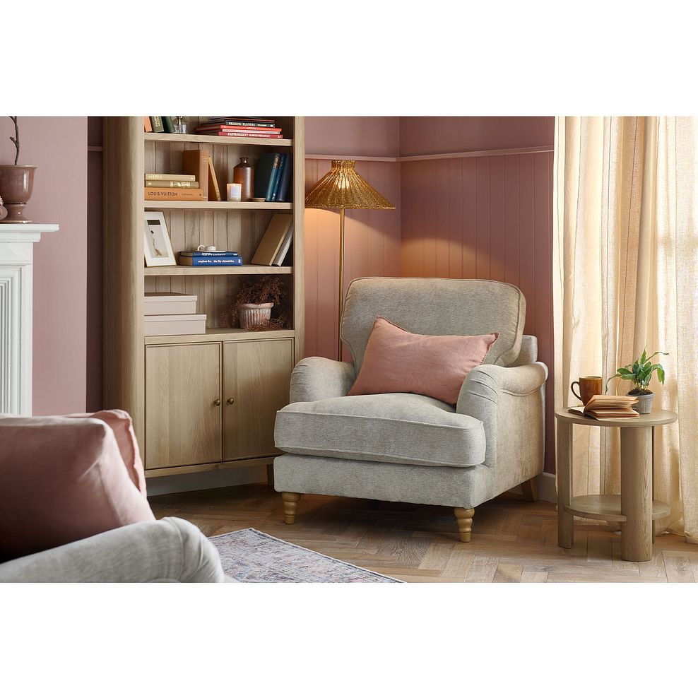 Eloise Armchair in Marlan Natural Fabric 4