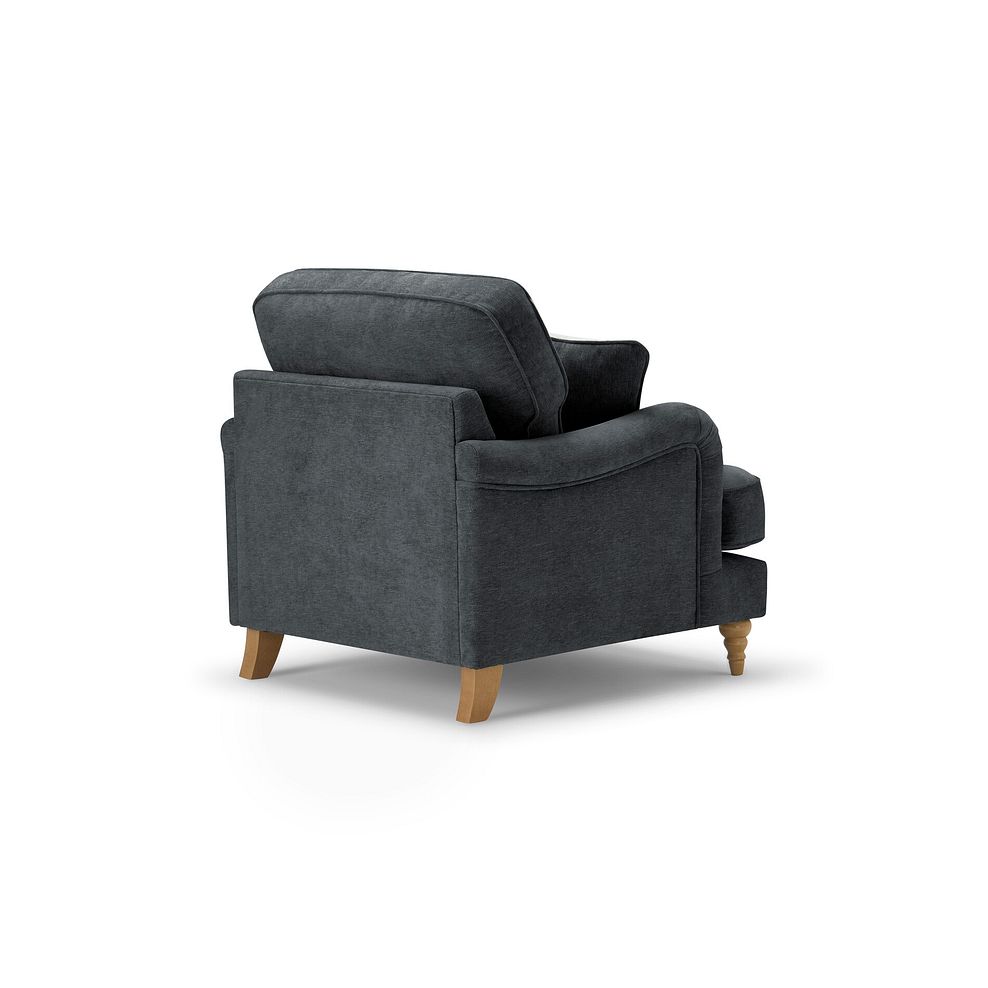 Eloise Armchair in Marlan Nero Fabric 4