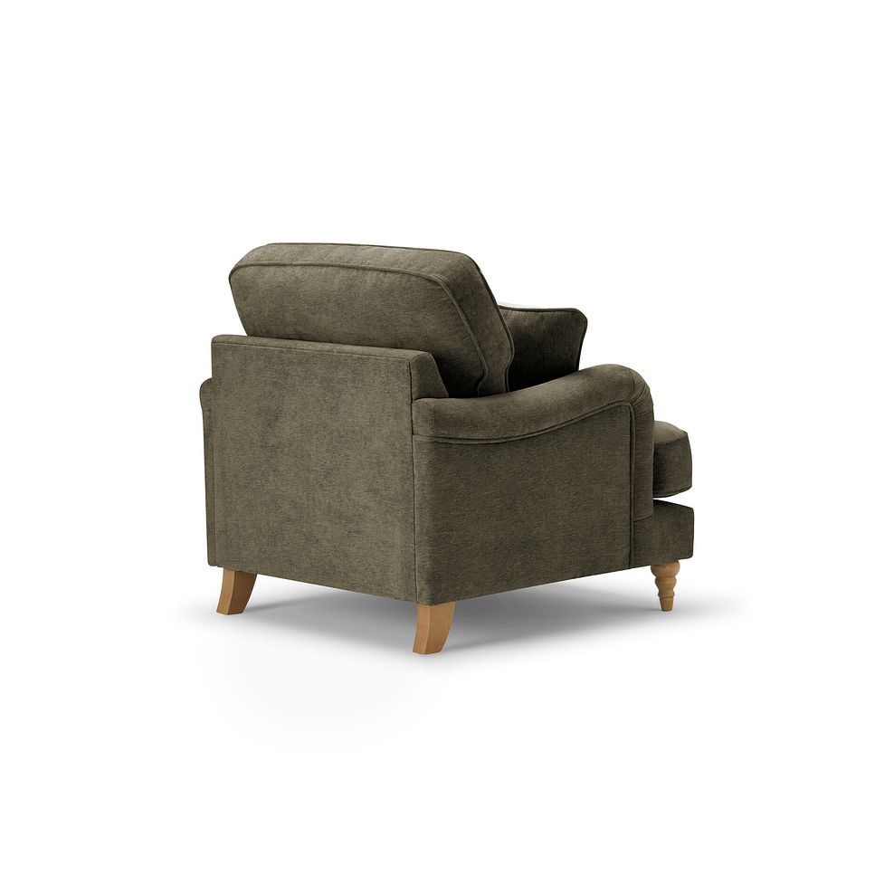 Eloise Armchair in Marlan Olive Green Fabric 5