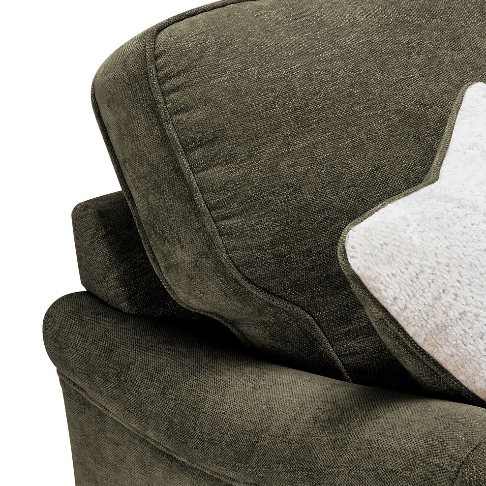 Eloise Armchair in Marlan Olive Green Fabric 7
