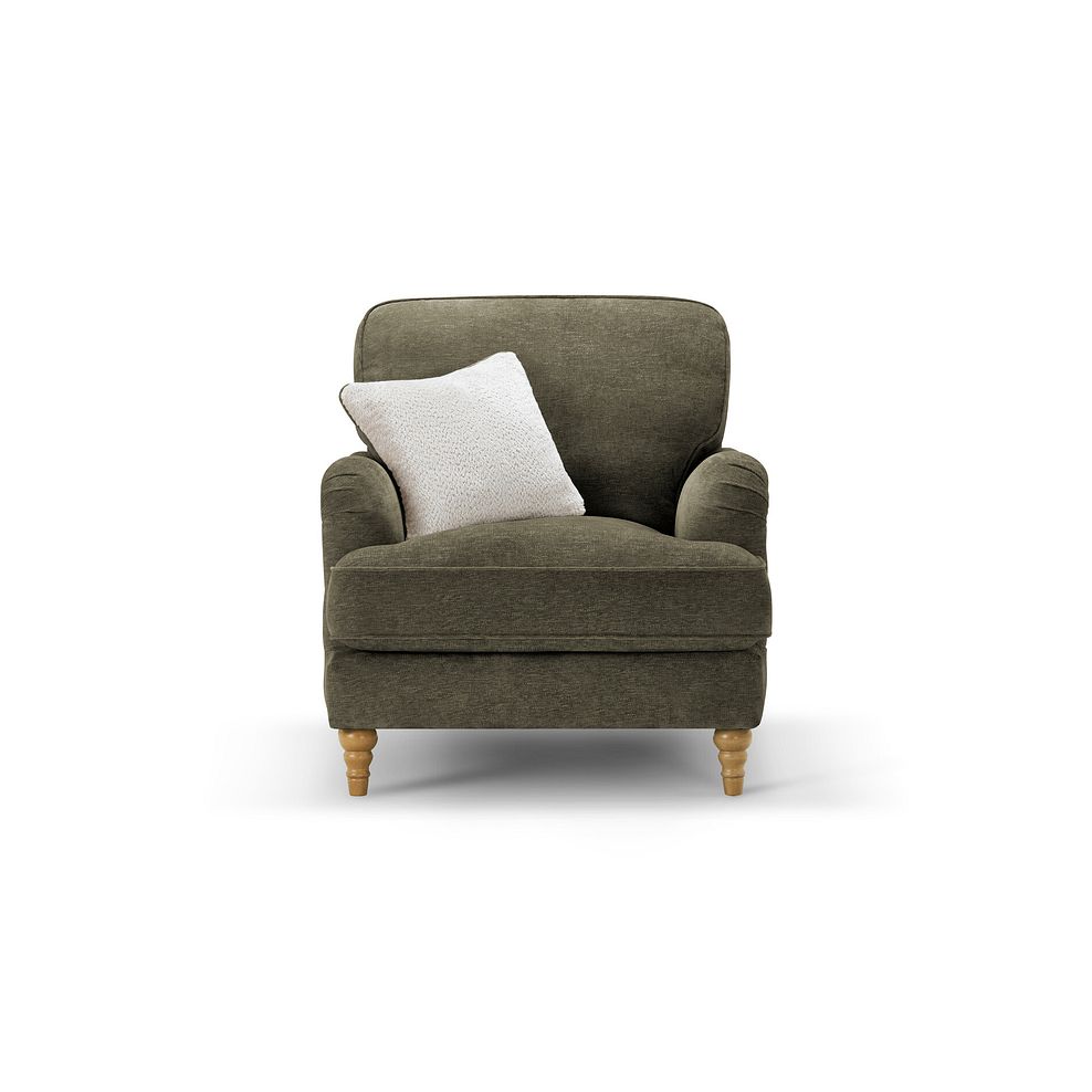 Eloise Armchair in Marlan Olive Green Fabric 3