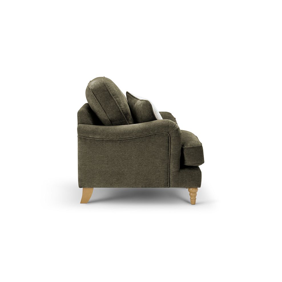 Eloise Armchair in Marlan Olive Green Fabric 4