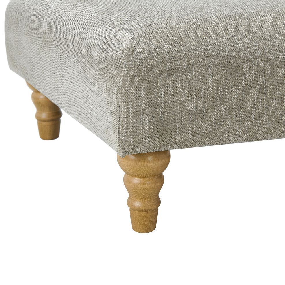 Eloise Footstool in Marlan Natural Fabric 7