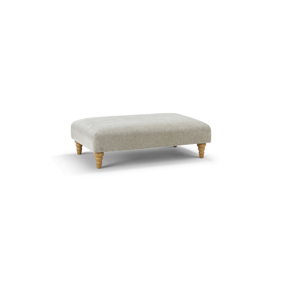 Eloise Footstool in Marlan Natural Fabric 4