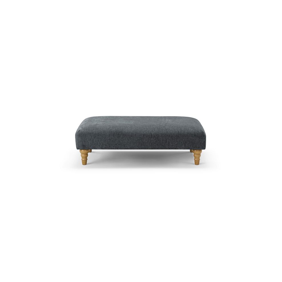 Eloise Footstool in Marlan Nero Fabric 2